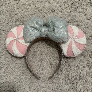 Sequin Pink and Gray Light Up Mouse Ears Headband